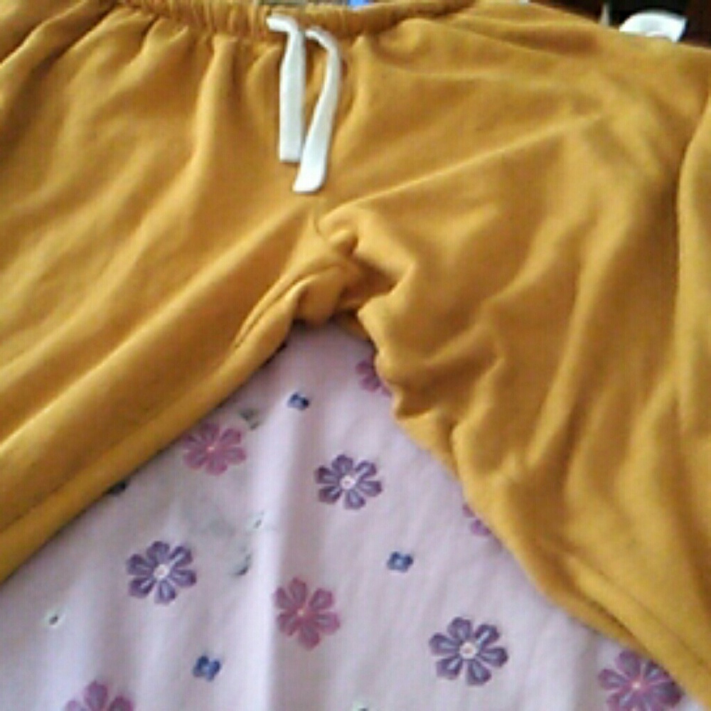 PINK gold sweatpants